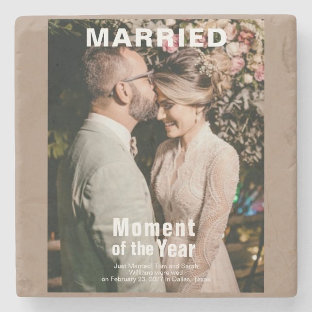 Special Add Photo Stone Coaster (Front)