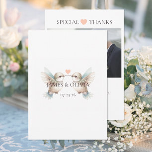 Special Add Photo Wedding Thank You Card