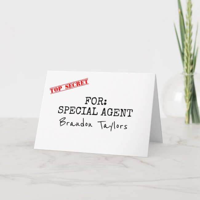 Special Agent and Ring Security - Funny Proposal Invitation