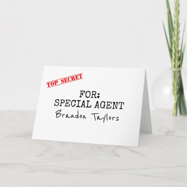 Special Agent and Ring Security - Funny Proposal Invitation (Front)