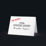 Special Agent and Ring Security - Funny Proposal Invitation<br><div class="desc">Funny ring bearer proposal cards</div>