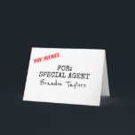 Special Agent and Ring Security - Funny Proposal Invitation<br><div class="desc">Funny ring bearer proposal cards</div>