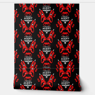 Special Agent Dart Gun Bedroom Decor Wallpaper