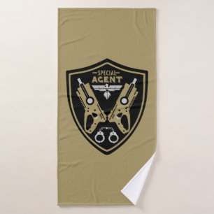 Special Agent Kid Bath Towel