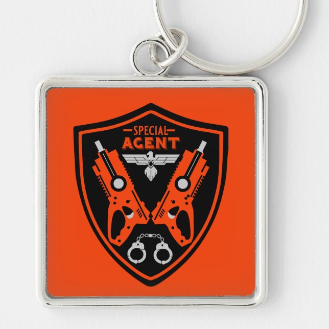 Special Agent Kid Keychain (Front)