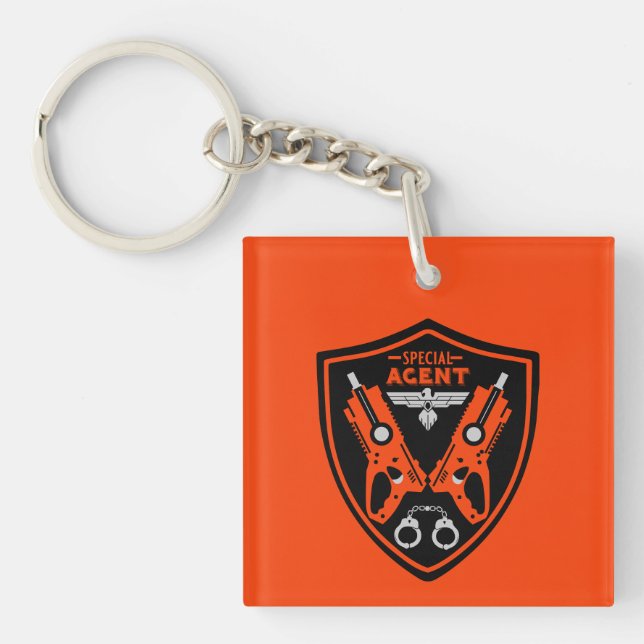 Special Agent Kid Keychain (Front)