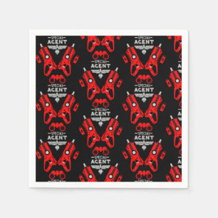 Special Agent Kid Napkins
