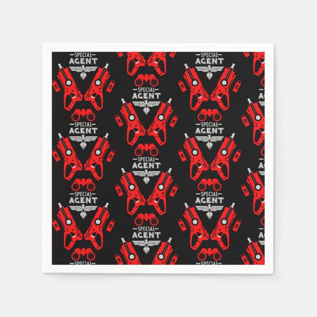 Special Agent Kid Napkins (Front)