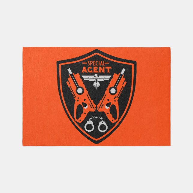 Special Agent Kid Outdoor Rug (Front)