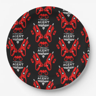 Special Agent Kid Paper Plates
