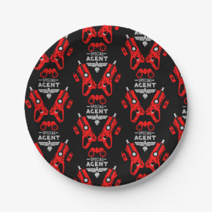 Special Agent Kid Paper Plates