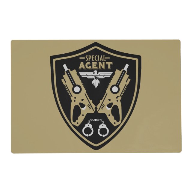 Special Agent Kid Placemat (Front)