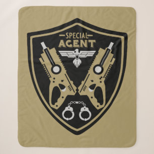 Special Agent Kid Sherpa Blanket