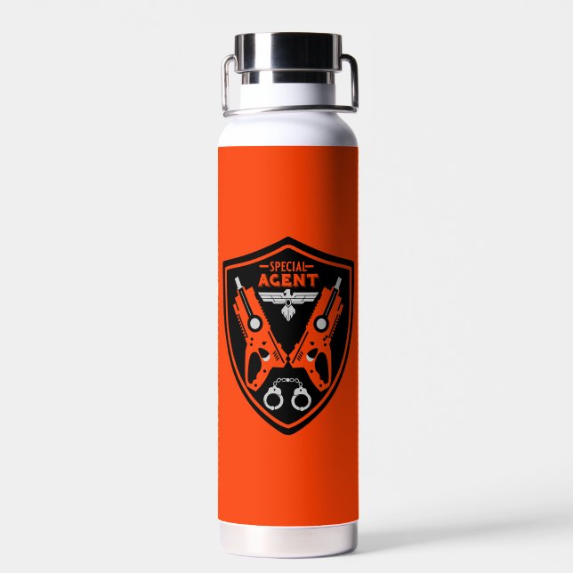 Special Agent Kid Water Bottle (Back)
