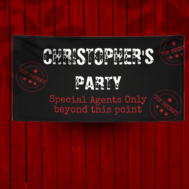 Special Agent Top Secret Party Banner (Creator Uploaded)
