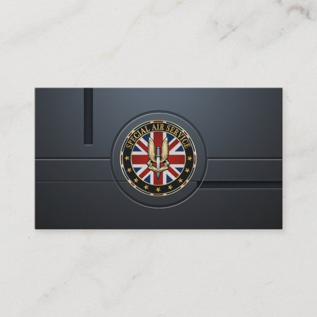 Special Air Service (SAS) Badge [3D] Business Card (Front)