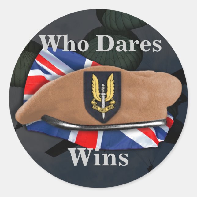special air service sas vets veterans iraq Sticker (Front)