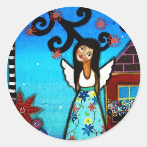 SPECIAL ANGEL CLASSIC ROUND STICKER