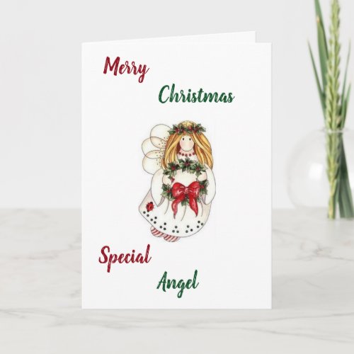 SPECIAL ANGEL SPECIAL CHRISTMAS WISHES CARD