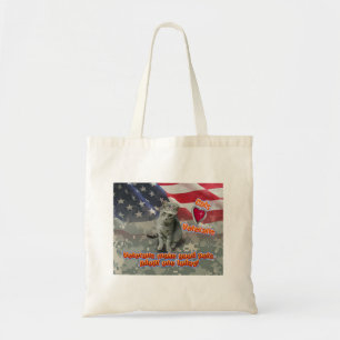 Special Artwork - Cats Love Veterans Tote Bag