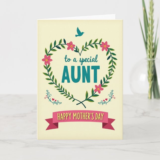 Special Aunt Heartfelt Card (Front)