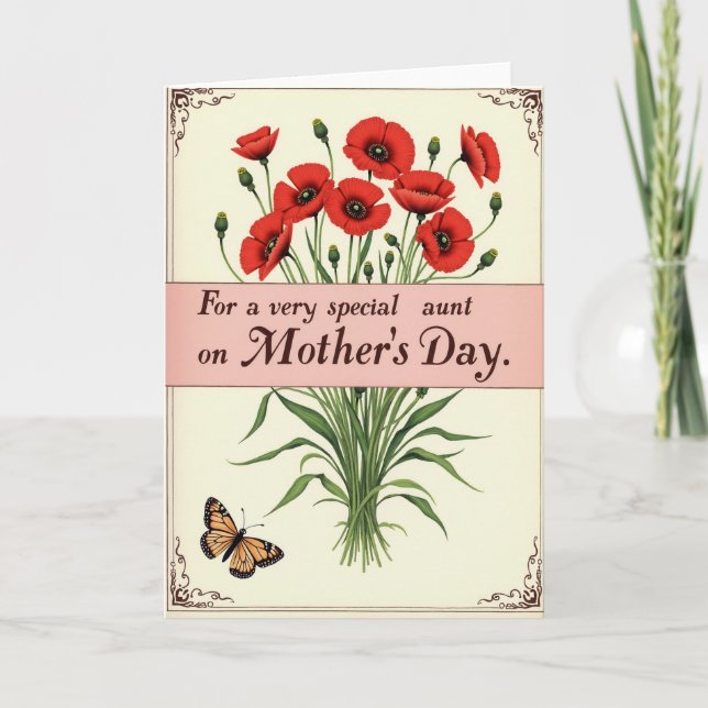 Special Aunt Mothers Day Card (Front)