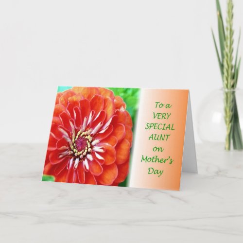 Special Aunt Mothers Day Card