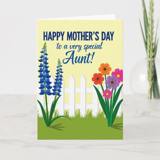 Special Aunts Mothers Day Card (Front)