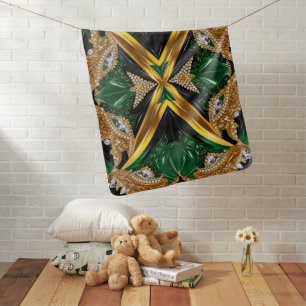 Special baby blanket with Jamaican Colors