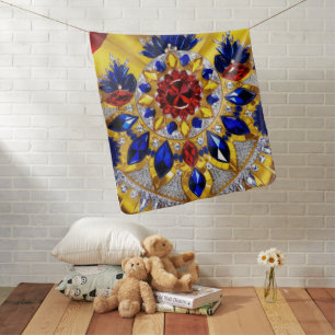Special baby blanket with Romania Colors