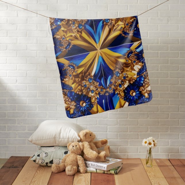 Special baby blanket with Sweden Colors (In Situ)