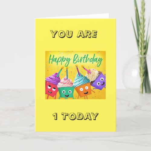 SPECIAL BALLOON WISHES ON 1st BIRTHDAY CARD