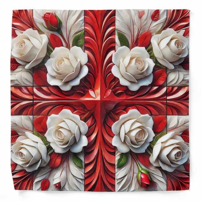 Special bandana with English Roses (Front)