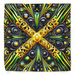 Special bandana with Jamaican Colors