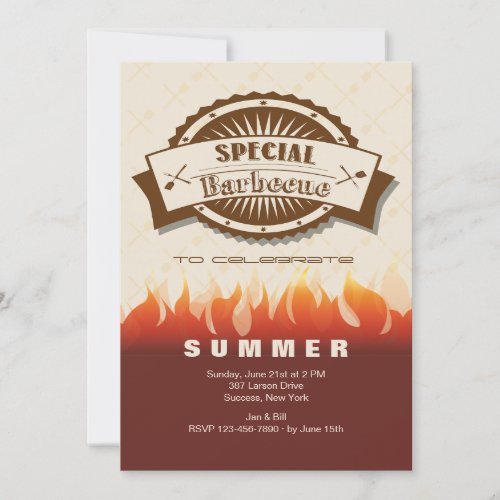 Special Barbecue Invitation