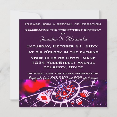 Special Birthday Celebration Custom Announcements