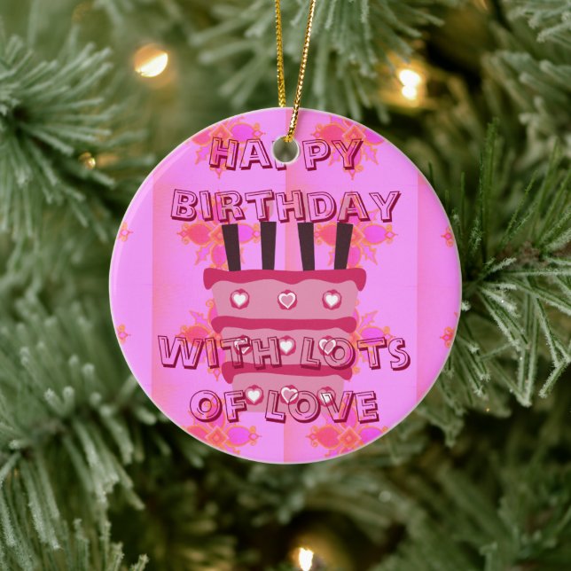 Special Birthday Ceramic Ornament (Tree)