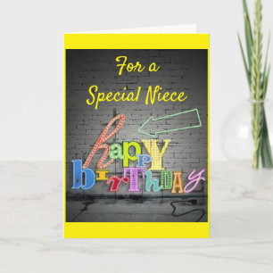 SPECIAL BIRTHDAY FOR A VERY ***SPECIAL NIECE*** CARD