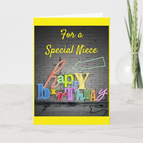 SPECIAL BIRTHDAY FOR A VERY SPECIAL NIECE CARD
