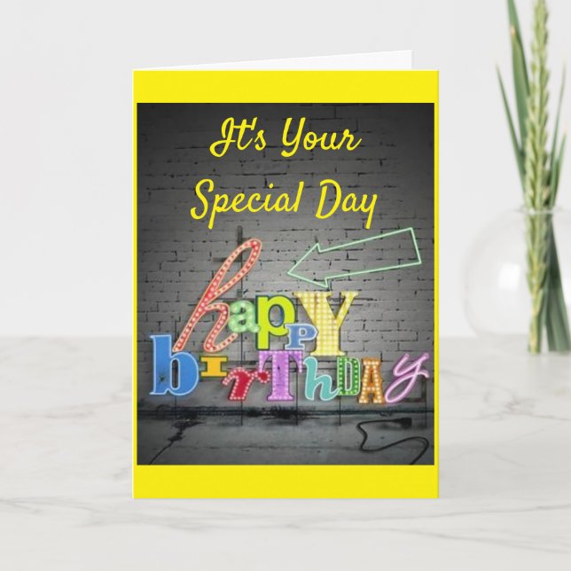SPECIAL BIRTHDAY FOR A VERY *SPECIAL PERSON* CARD (Front)