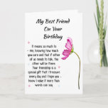 SPECIAL BIRTHDAY FOR MY *BEST FRIEND* CARD<br><div class="desc">HOPE THAT YOUR BIRTHDAY ****IS AS SPECIAL AS YOU ARE**** MADE SPECIAL FOR THAT "SPECIAL FRIEND" ON HER DAY!!! THANK YOU FOR STOPPING BY 1 OF MY 8 STORES!</div>