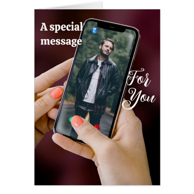 Special Birthday Message-Love-Photo-Names-Man Cards (Front)