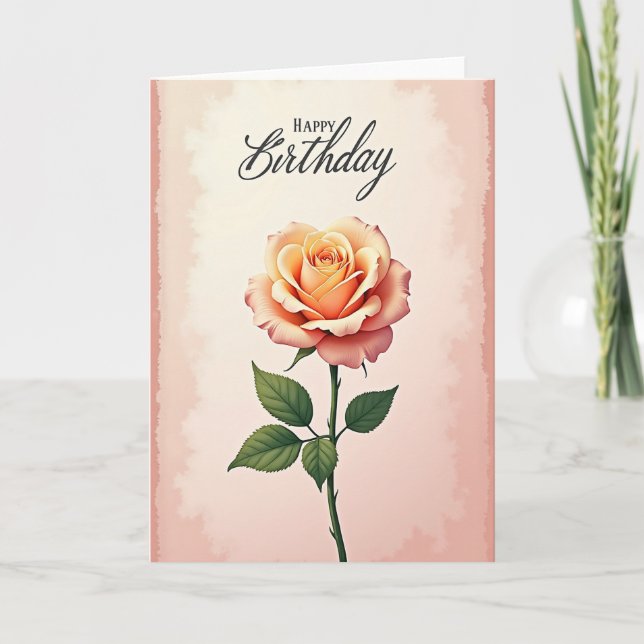 Special Bloom Birthday Card (Front)
