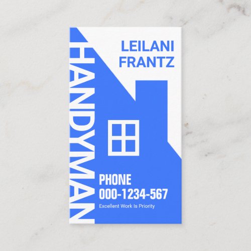 Special Blue Rooftop Building Business Card