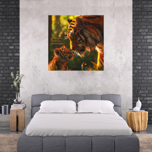 Special Bond Mother & Daughter Tigers Photo Print