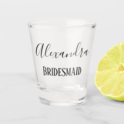 Special Bridesmaid Keepsake Shot Glass