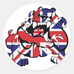 Special British Bulldog Classic Round Sticker