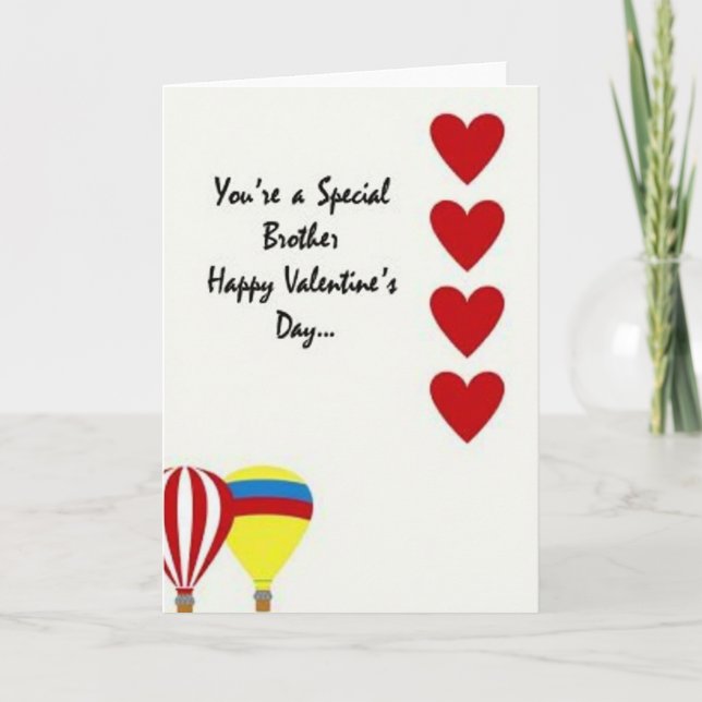 Special Brother Happy Valentines Card (Front)