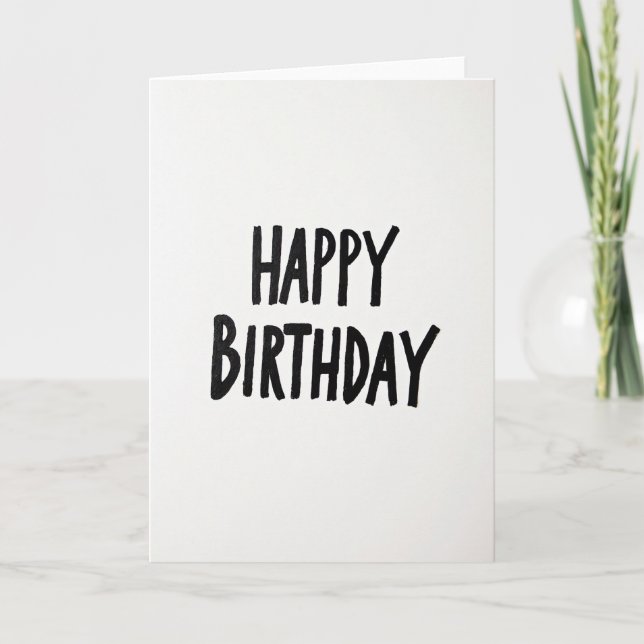 Special Brushstroke Birthday Card (Front)