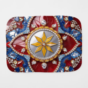 Special burp cloth with Colombian Colors